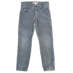 Burberry Corduroy Pants Nova Check Cotton Blend Youth Kids Gray Size 6Y/116cm